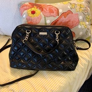 Black quilted Kate spade crossbody